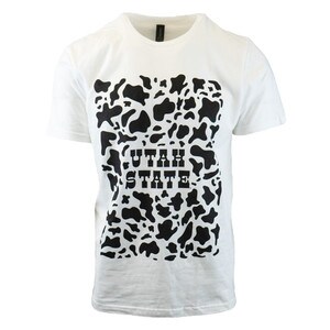 Utah State Ag Day Cow Print Unisex T-Shirt white